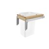 Rev-A-Shelf Rev-A-Shelf Wood Top Mount Pull Out Double TrashWaste Container For Full Height Cabinets 4WCTM-1850DM2-419-FL